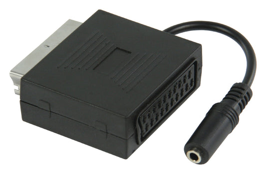 Valueline SCART-Kabel Scart-male - SCART-female + 3.5 mm female 0.20 m Schwarz
