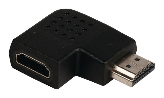 Valueline High-Speed-HDMI mit Ethernet-Adapter links abgewinkelt HDMI Anschluss - HDMI-Buchse Schwarz