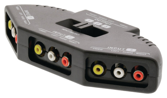 Valueline Composite-Schalter 3x SCART Buchse - 3x Cinch Buchse Schwarz