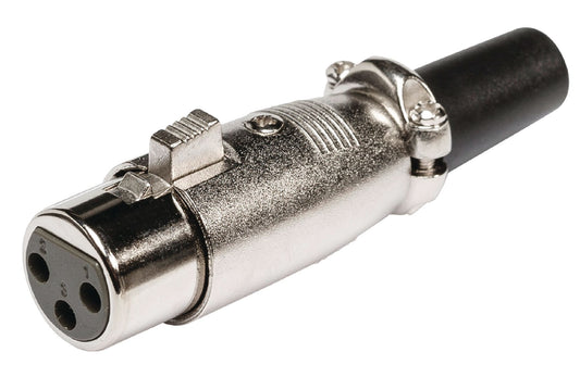 Valueline Stecker XLR 3-Pin Female Metall Silber