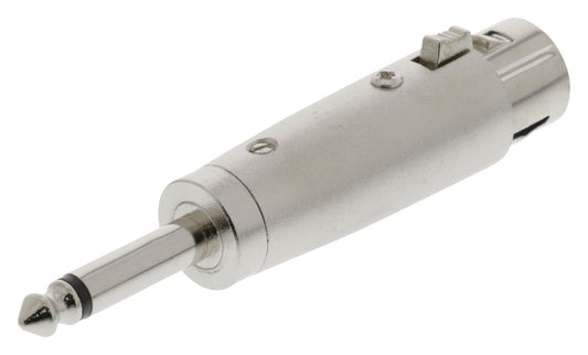 Valueline XLR-Adapter 6.35 mm male - XLR 3-pol. female Silber