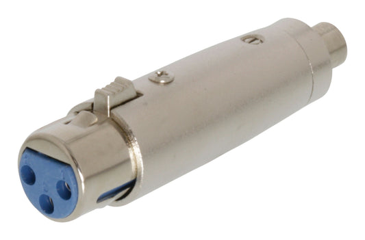 Valueline XLR-Adapter XLR 3-pol. female - RCA female Silber