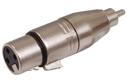 Valueline XLR-Adapter RCA male - XLR 3-pol. female Silber