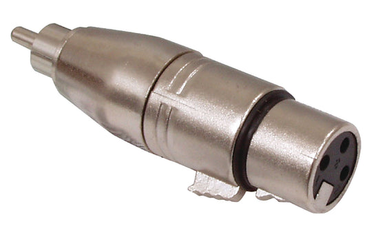 Valueline XLR-Adapter RCA male - XLR 3-pol. female Silber