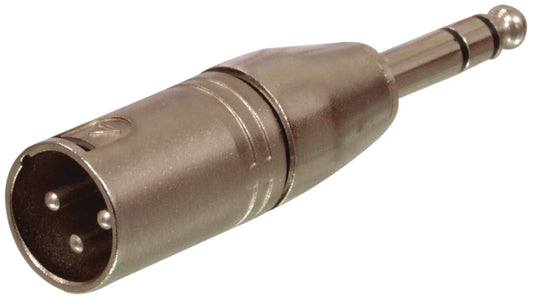 Valueline XLR-Adapter XLR 3-pol. male - 6.35 mm male Silber