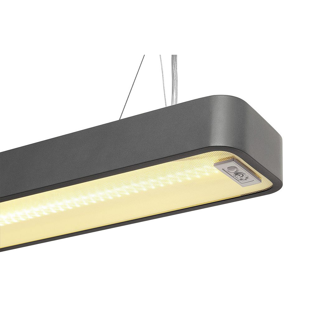 SLV WORKLIGHT LED Pendelleuchte, anthrazit, dimmbar, mit Sensor