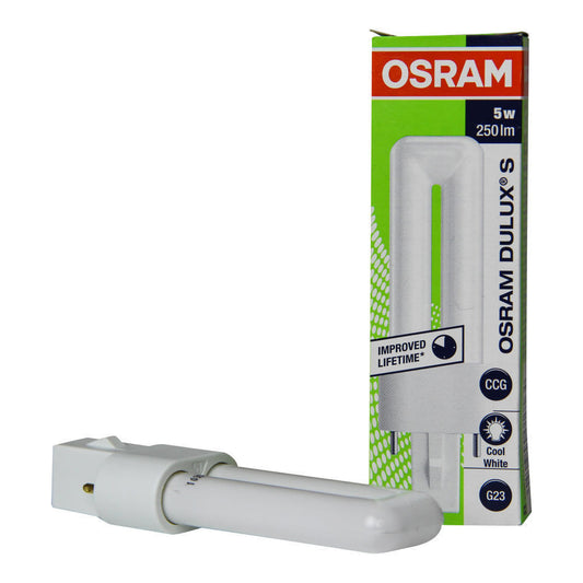 LEDVANCE Osram Kompaktleuchtstofflampe Dulux S 5W 827 G23 FS1