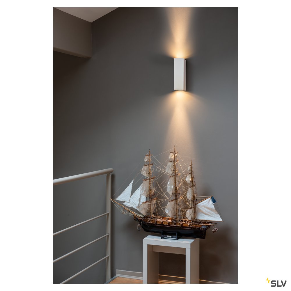 SLV THEO UP/DOWN, QPAR51, Wandleuchte, weiss, max. 2x50W