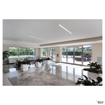 SLV ANINDA LED Wand- und Deckeneinbauleuchte, lang, weiss, 3000K, 90°