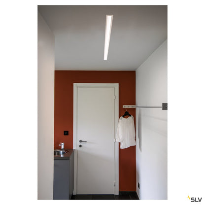 SLV ANINDA LED Wand- und Deckeneinbauleuchte, lang, weiss, 3000K, 90°
