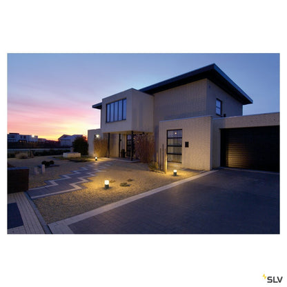 SLV SQUARE POLE 30 LED, LED Outdoor Stehleuchte, IP44, Edelstahl 316, 3000K