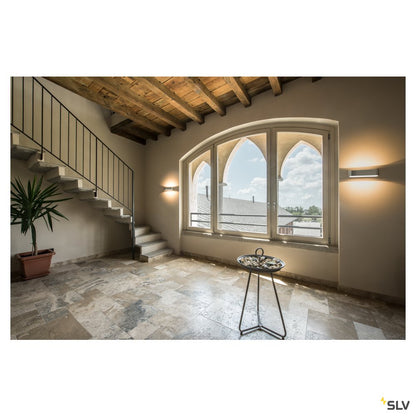 SLV ASSO 300 LED Wandleuchte, alu gebürstet/weiss, 2000K-3000K Dim to Warm