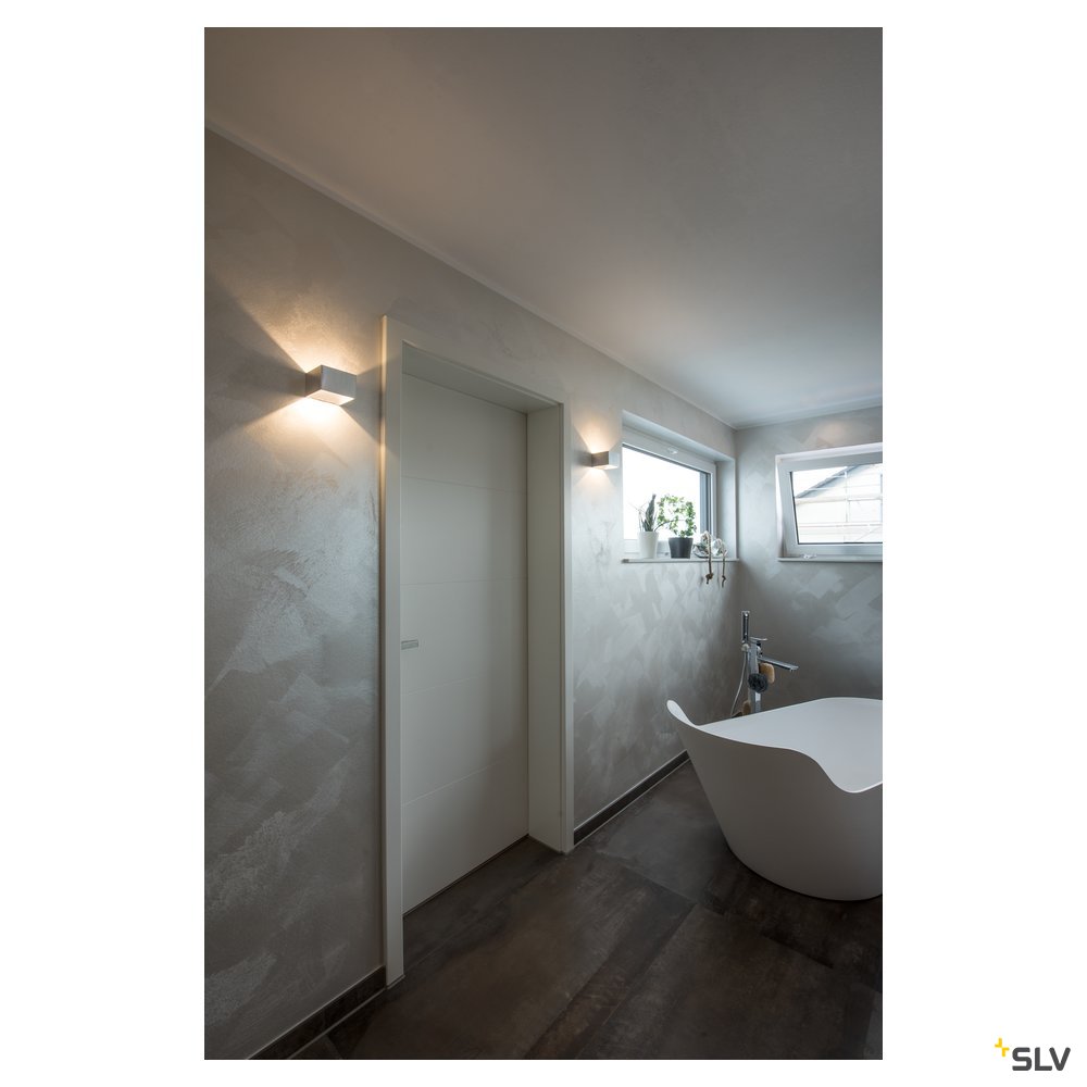 SLV LOGS IN LED Wandleuchte, alu/weiss, 2000K-3000K Dim to Warm