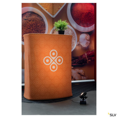 SLV KALU QPAR111 1 FLOOR, Bodenleuchte, schwarz, max. 75W