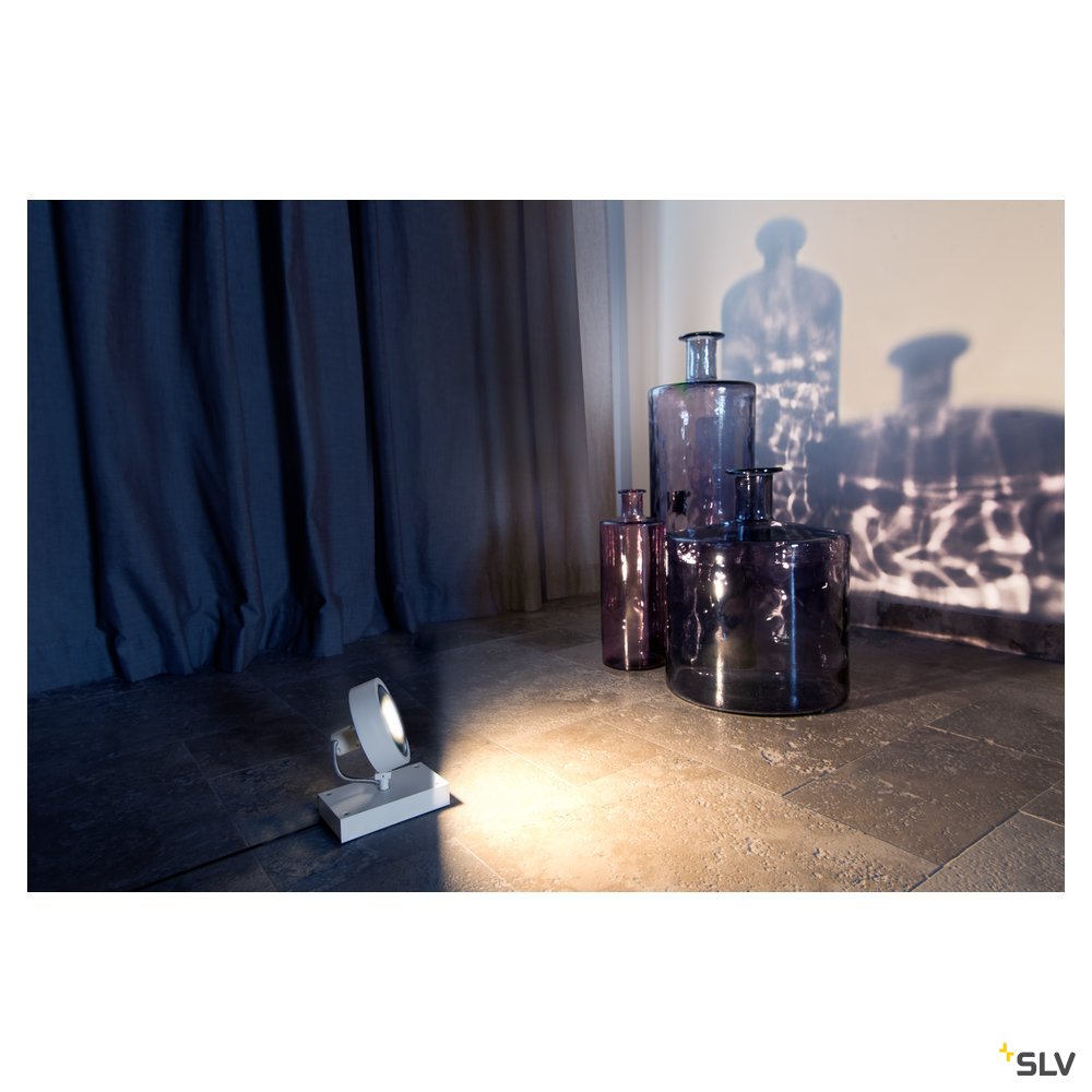 SLV KALU QPAR111 1 FLOOR, Bodenleuchte, weiss, max. 75W