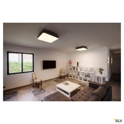 SLV MEDO 60 SQUARE LED, Deckenleuchte, schwarz, 1-10V, 3000K