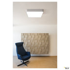 SLV MEDO 60 SQUARE LED, Deckenleuchte, silbergrau, 1-10V, 3000K