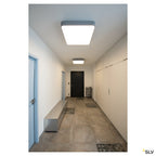 SLV MEDO 60 SQUARE LED, Deckenleuchte, silbergrau, 1-10V, 3000K