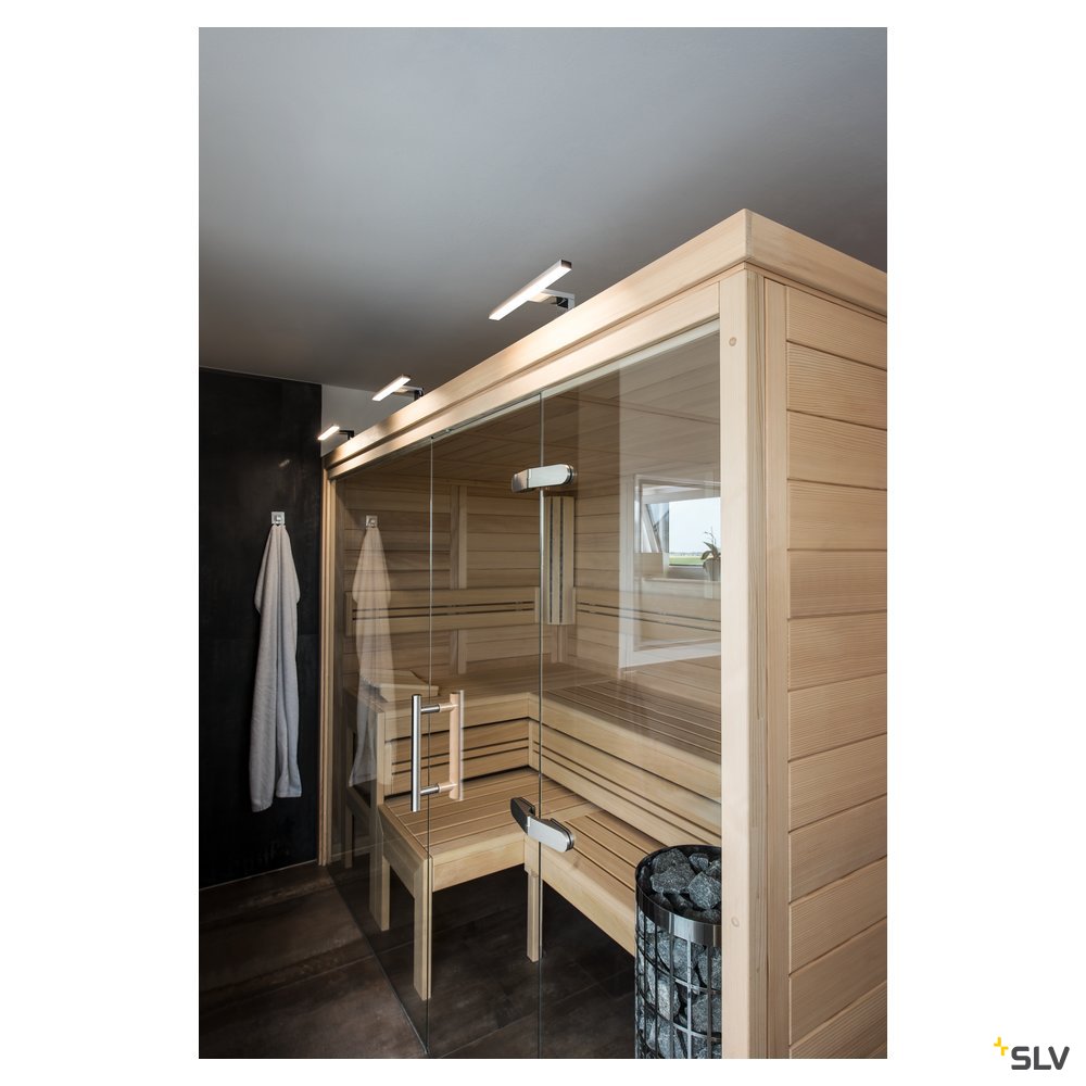 SLV DORISA LED Spiegelleuchte, kurz, chrom,  4000K, IP44