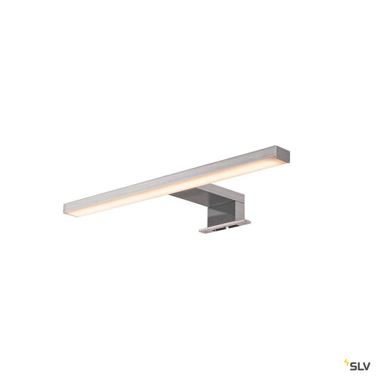 SLV DORISA LED Spiegelleuchte, kurz, metal gebürstet,  4000K, IP44