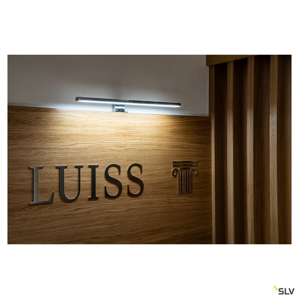 SLV DORISA LED Spiegelleuchte, lang, chrom,  4000K, IP44