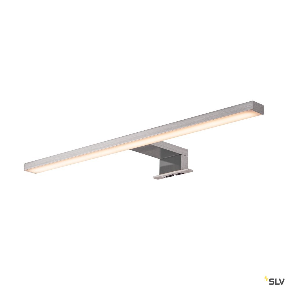 SLV DORISA LED Spiegelleuchte, lang, metal gebürstet,  4000K, IP44