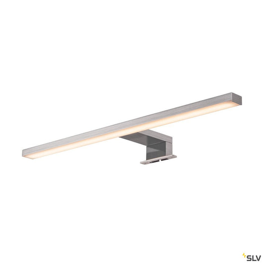 SLV DORISA LED Spiegelleuchte, lang, metal gebürstet,  4000K, IP44