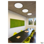 SLV PANEL 60 rund, LED Indoor Deckenaufbauleuchte, silbergrau, 3000K