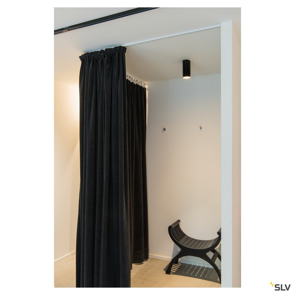 SLV ANELA LED Deckenleuchte, schwarz, 3000K