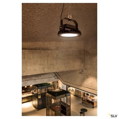 SLV PARA FLAC LED Pendelleuchte, schwarz, 150W 4000K, IP65