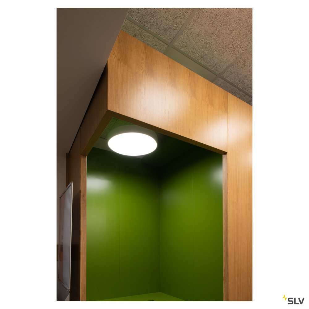 SLV MEDO 40 LED, Deckenleuchte, silbergrau, 1-10V, 3000K