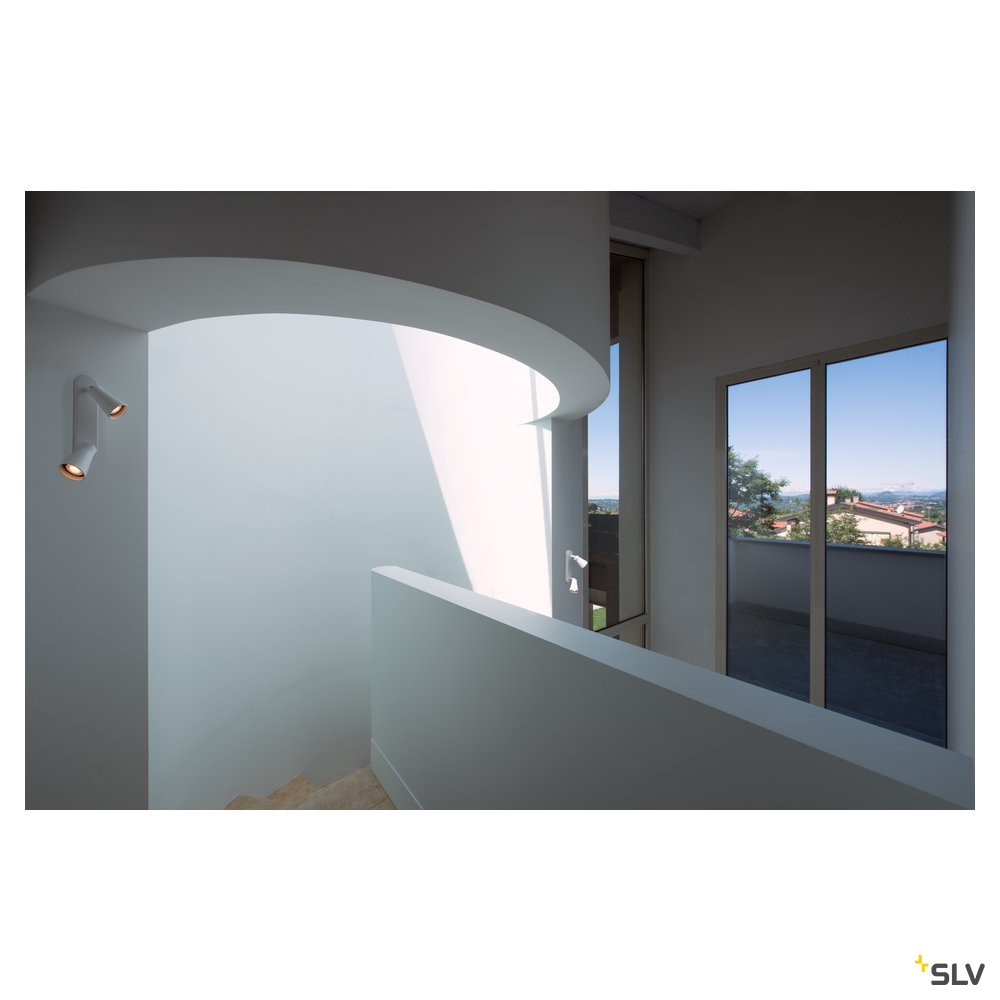 SLV AVO CW Double, Indoor Wand- und Deckenaufbauleuchte, QPAR51, weiß, max. 50W