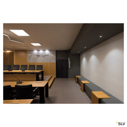 SLV NEW TRIA rund, LED Indoor Deckeneinbauleuchte, schwarz, 1800-3000K, 7,2W
