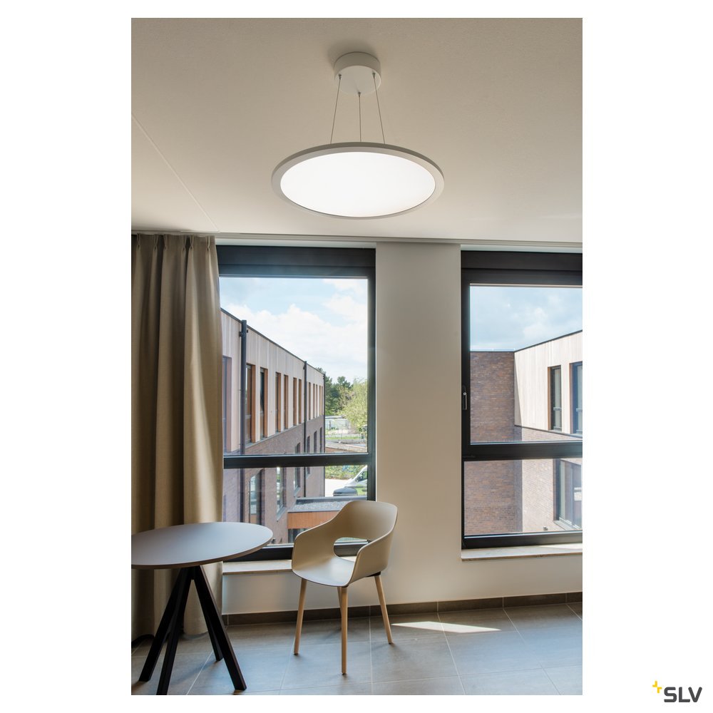 SLV LED PANEL ROUND, Pendelleuchte , weiss, 360LED, 40W, dimmbar 1-10V, 3000K
