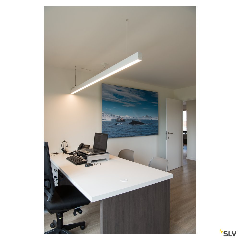 SLV GLENOS Pendelleuchte, mattweiss, 2m, 103W, 4000K