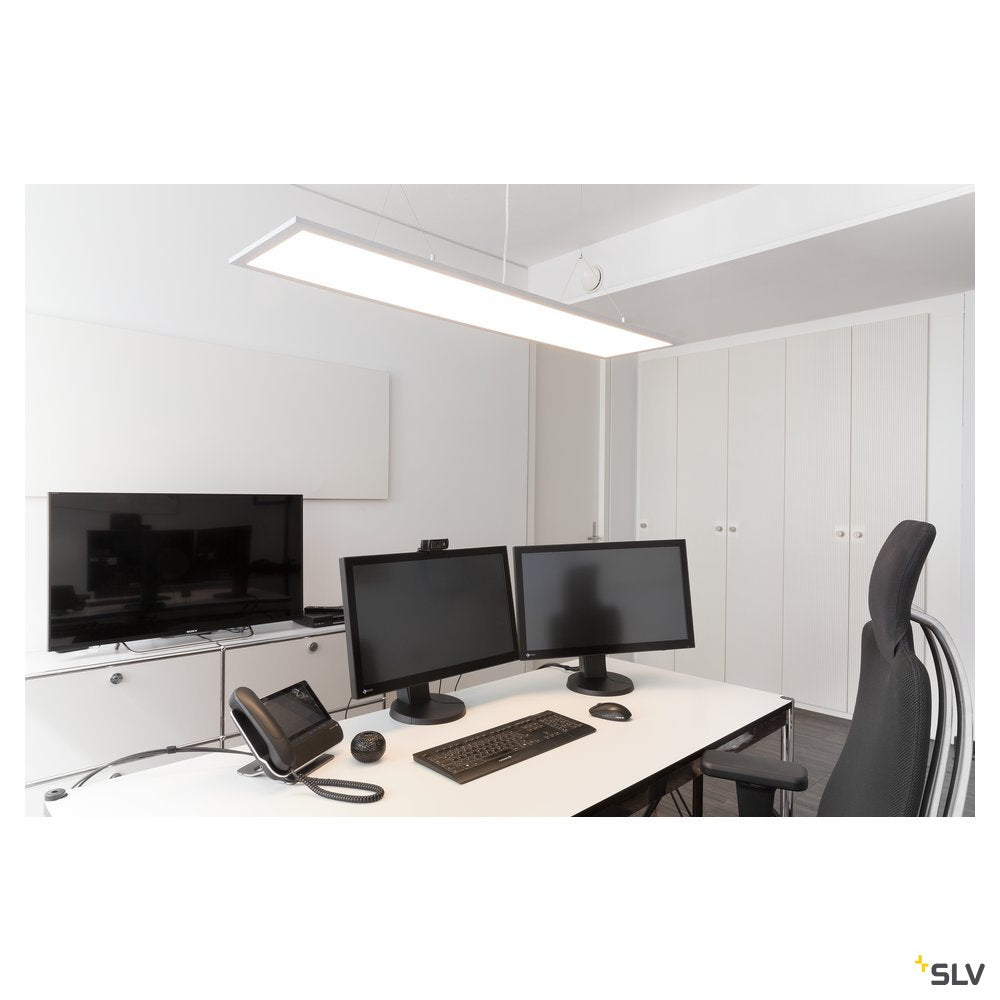 SLV I-PENDANT PRO 1195x295mm,  LED Indoor Deckeneinbauleuchte, UGR<19 3000K