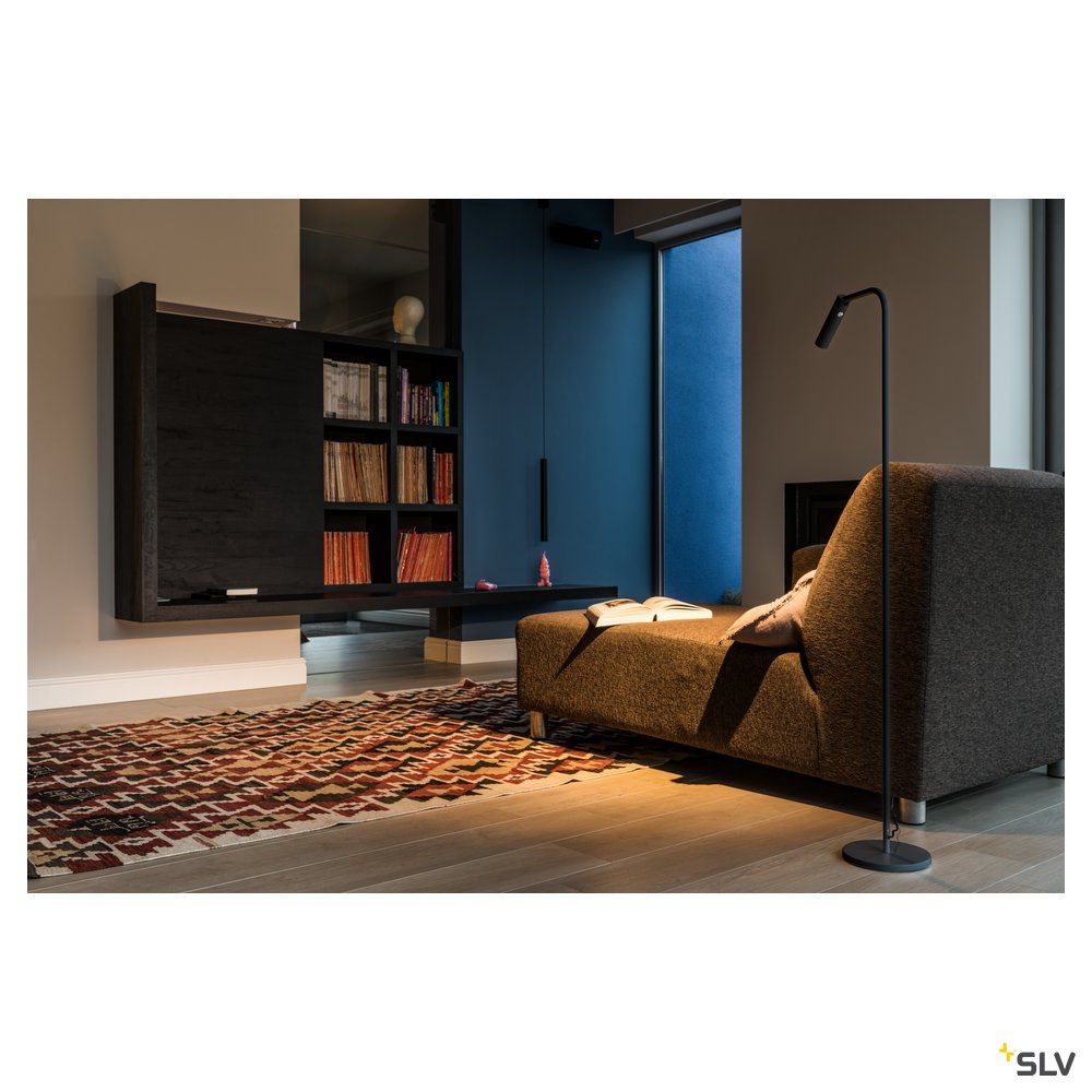 SLV KARPO FL, LED Indoor Stehleuchte, schwarz, 3000K