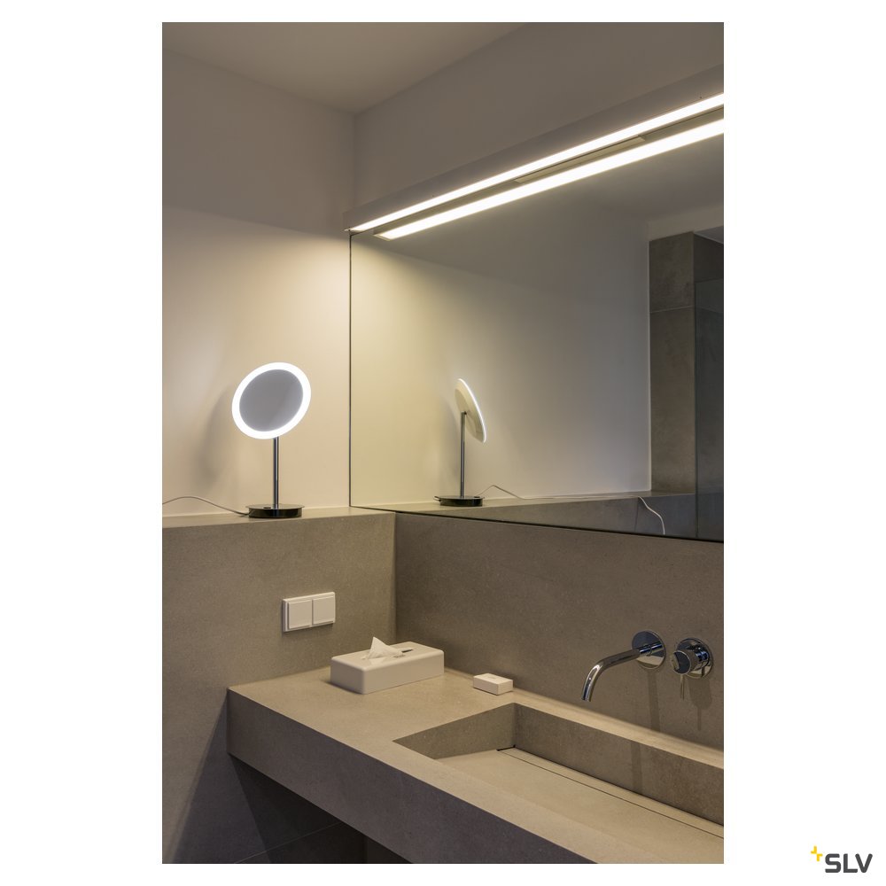 SLV MAGANDA TL, LED Tischleuchte, chrom, IP44, 3000K