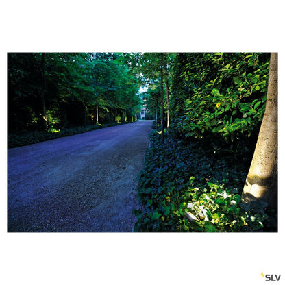 SLV LED OUTDOOR BEAM, silbergrau, 10W, warmweiss, 100°, IP65