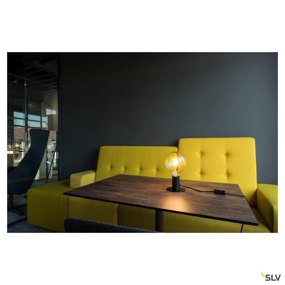 SLV FITU TL, Indoor Tischleuchte, schwarz, E27, max. 10W