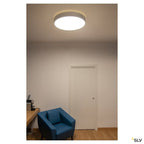 SLV MEDO 90 CW CORONA, LED Indoor Wand- und Deckenaufbauleuchte TRIAC grau 3000/4000K