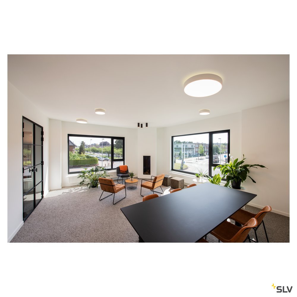 SLV ANELA LED Deckenleuchte, schwarz, 3000K