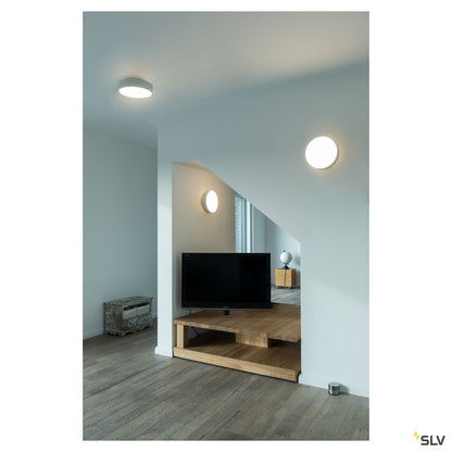 SLV MEDO 30 CW, CORONA, LED Indoor Wand- und Deckenaufbauleuchte, DALI, weiß, 3000/4000K