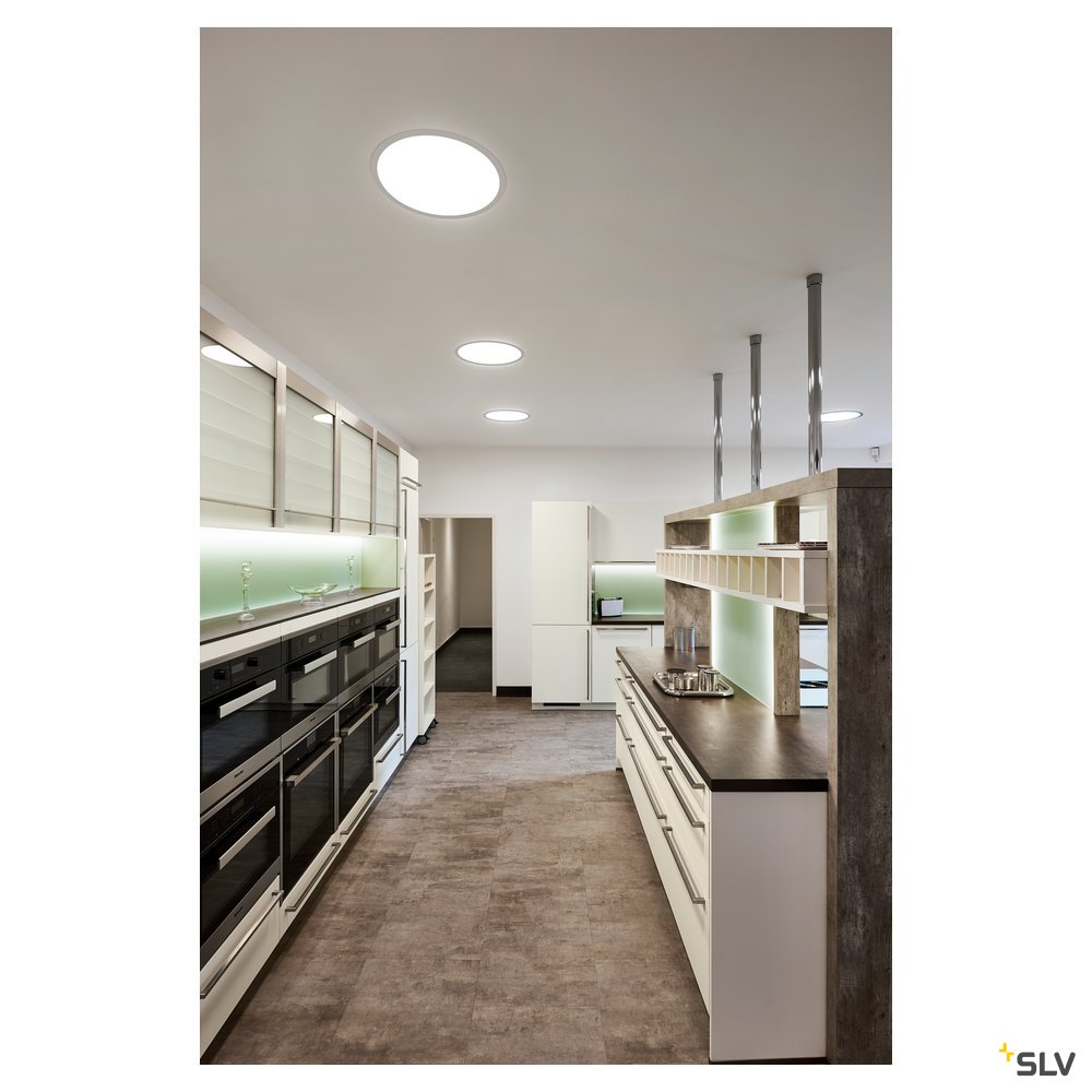 SLV MEDO 60 EL, LED Indoor Deckeneinbauleuchte, Rahmenversion, weiß, 3000/4000K