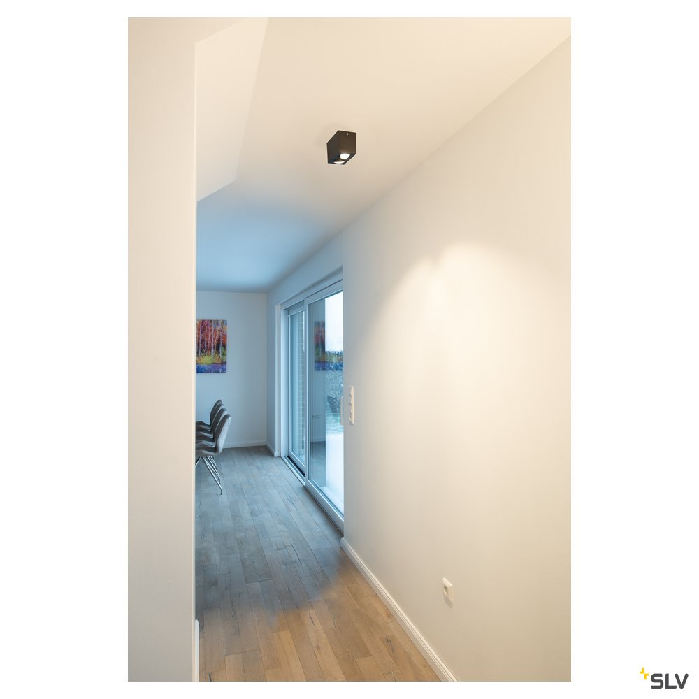SLV TRILEDO Double, LED Indoor Deckenaufbauleuchte, schwarz, 3000K, 16W
