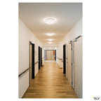 SLV LIPSY 40 Dome, LED Outdoor Wand- und Deckenaufbauleuchte, weiß, IP44, 3000/4000K