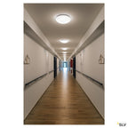 SLV LIPSY 40 Dome, LED Outdoor Wand- und Deckenaufbauleuchte, weiß, IP44, 3000/4000K