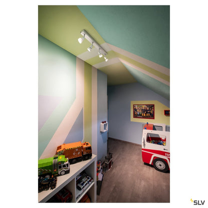 SLV PURI CW, Indoor Wand- und Deckenaufbauleuchte, quad, QPAR51, weiß, 4x50W