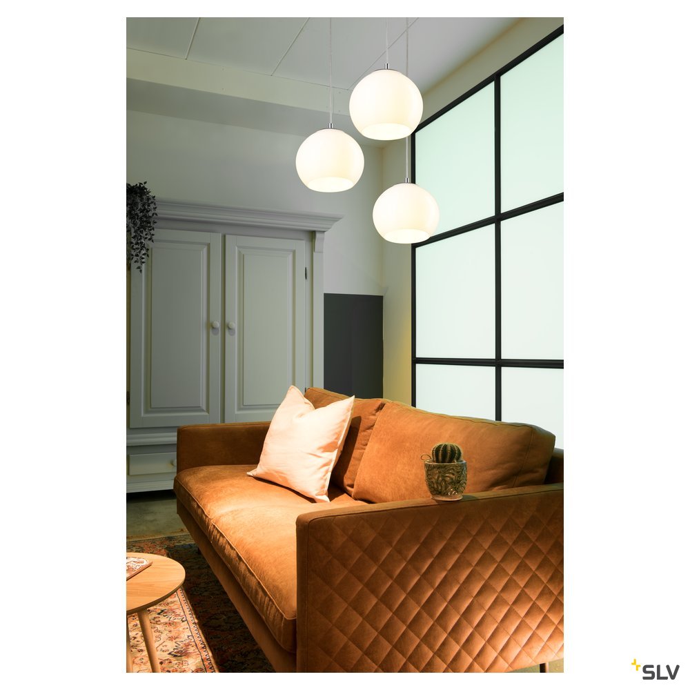 SLV SUN 20 PD, Indoor Pendelleuchte, E27, weiß, max. 60W