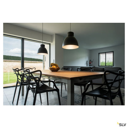 SLV PARA DOME E27, PD, Indoor Pendelleuchte, schwarz, max. 150W